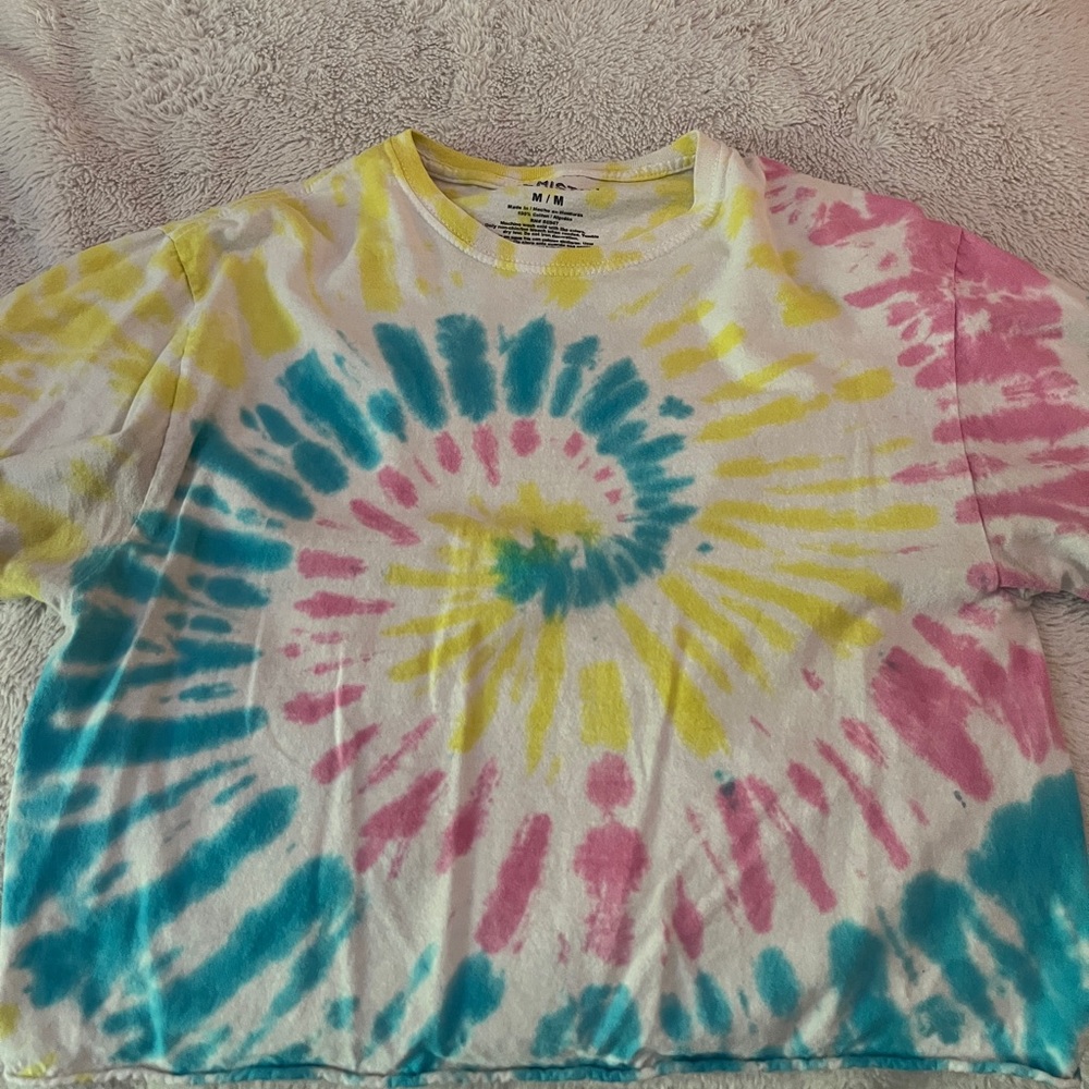 tie dye crop top